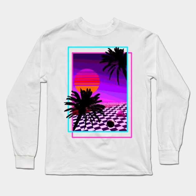 Beach of  R E M E M B R A N C E Long Sleeve T-Shirt by Zeroeroroo